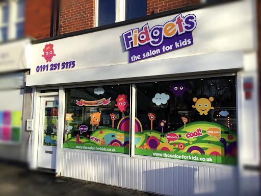 The shopfront of Fidgets The Salon for Kids