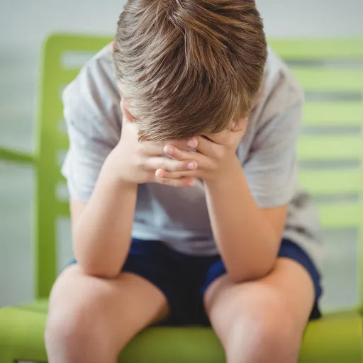 A child finding a haircut overwhelming — Fidgets offers calm, autism-friendly appointments